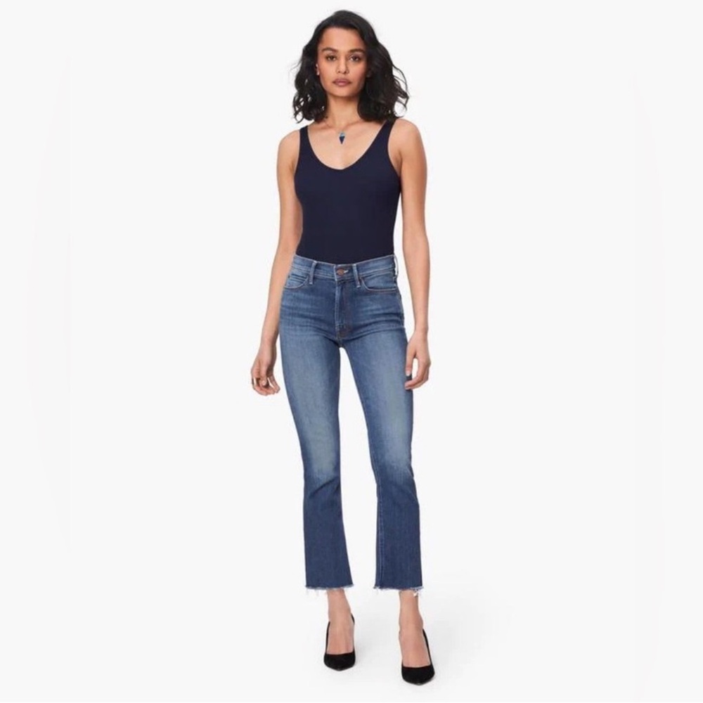 MOTHER Denim The Hustler Ankle Fray High
Waisted Jeans - Size: 26